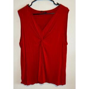 Sleeveless Orange Red Women Top 22-24